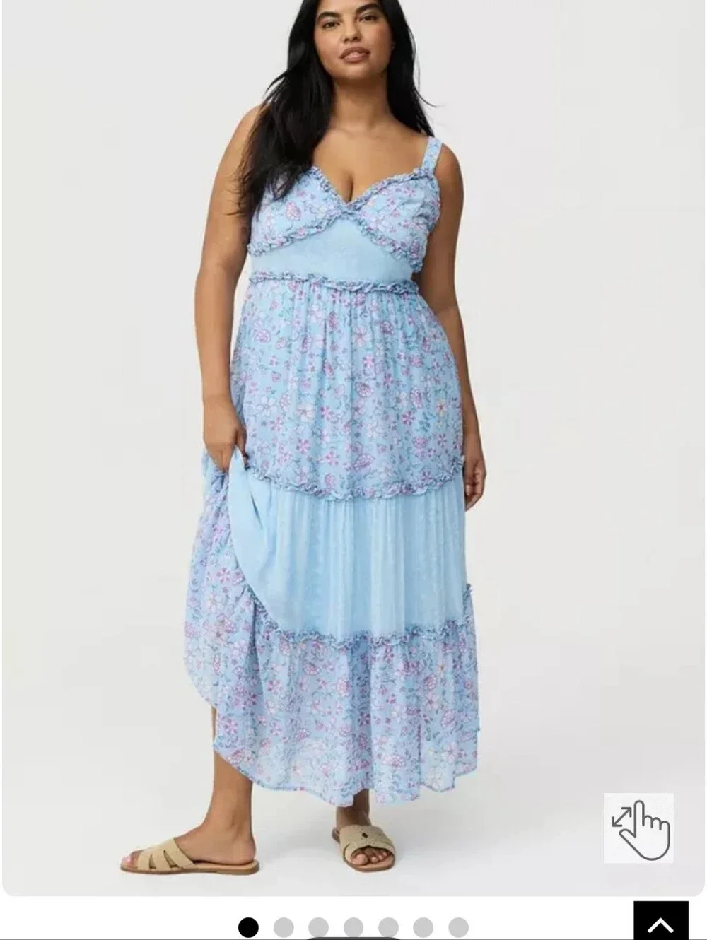 NWT TORRID Chiffon V-Neck Maxi Dress 00